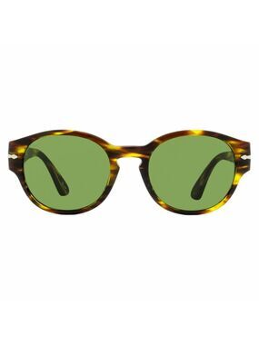 Persol Vintage Sunglasses PO3230S 938/52 Brown/Green Striped 52mm $329